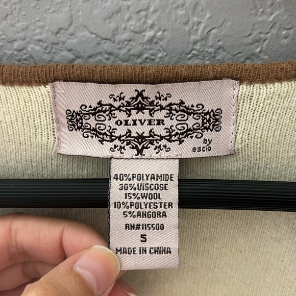 Oliver by Escio Open Long Brown Cardigan Coat - Picture 3 of 9